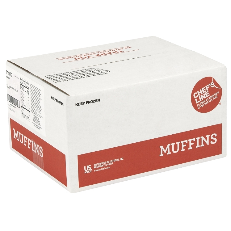 CHEF'S LINE APPLE CINNAMON FILLED MUFFIN 4 Z FROZEN