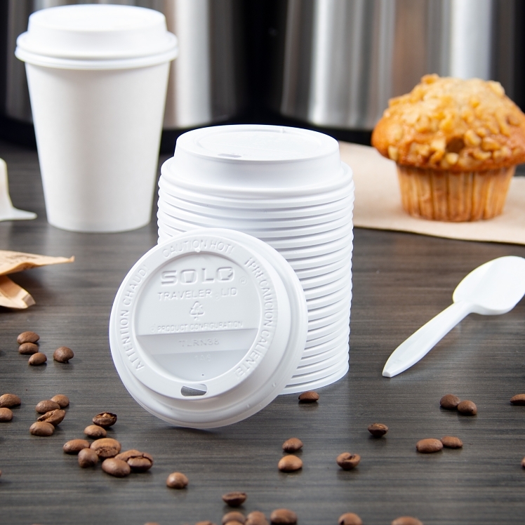 DART PLASTIC WHITE LID FOR 8 OZ HOT CUPS