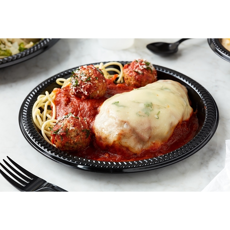 PACTIV PLATE PLASTIC 10.25 INCH BLACK 1 COMPARTMENT