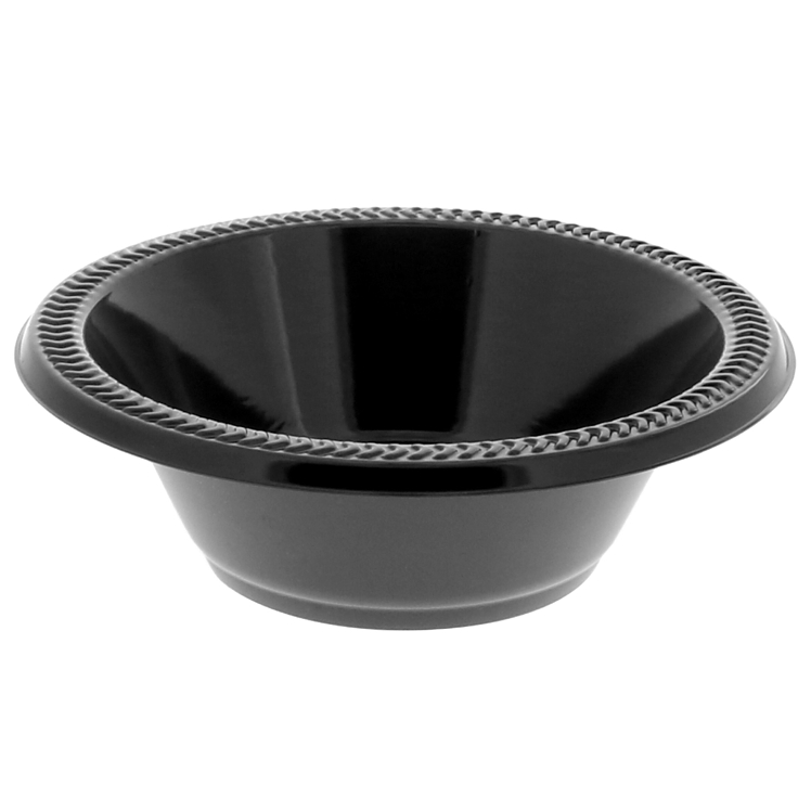 PACTIV 12 OZ BLACK PLASTIC BOWL
