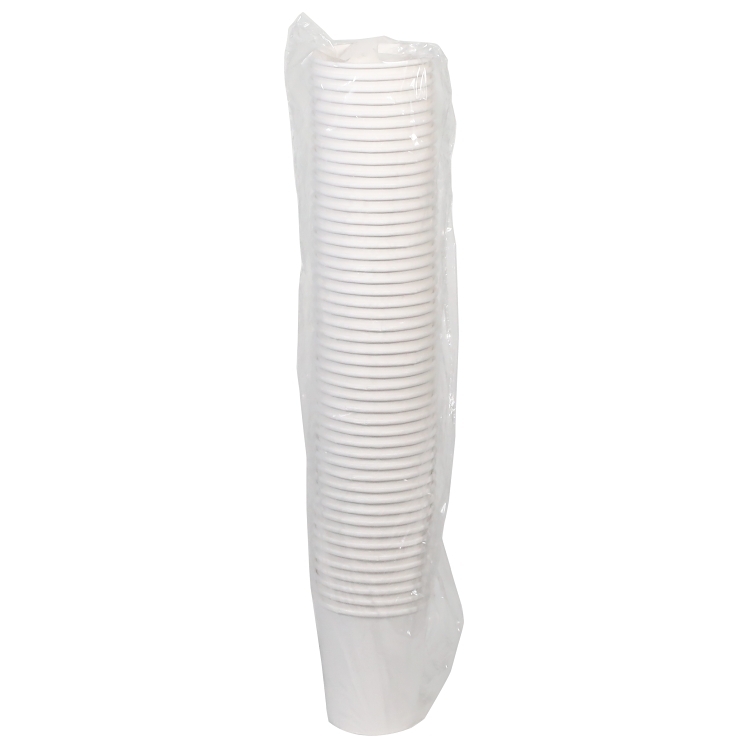 MONOGRAM CUP PAPER 8 OZ SINGLE HOT WHITE