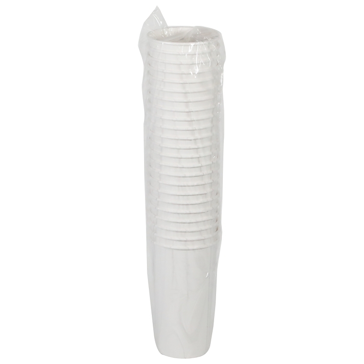 Monogram White Coated Hot Cups 20 oz