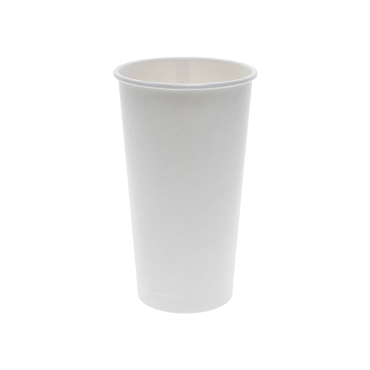 Monogram White Coated Hot Cups 20 oz