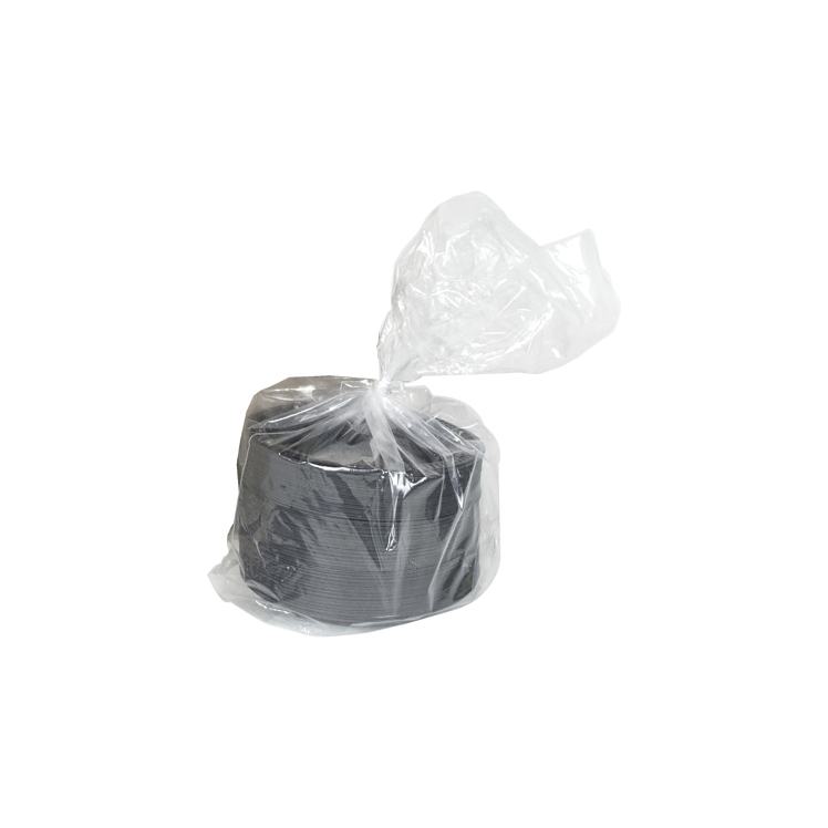 PACTIV PLATE, PLASTIC 6 BLACK 1 COMPARTMENT ROUND