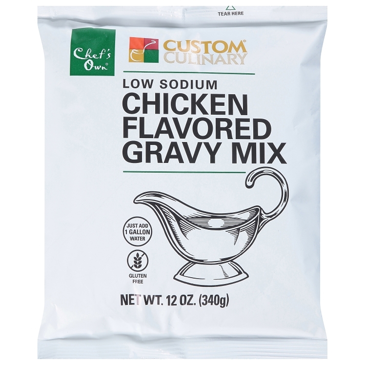 CUSTOM CULINARY LOW SODIUM CHICKEN PAN ROAST MIX, GRAVY