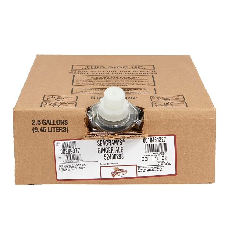 SEAGRAM'S BAG IN BOX FOUNTAIN SYRUP 5 TO 1