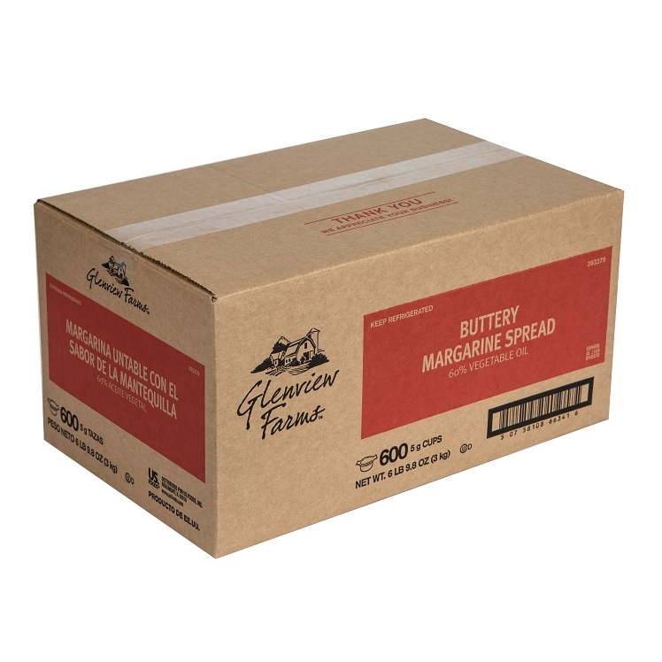 GLENVIEW FARMS MARGARINE SPREAD 600 COUNT SHELF STABLE