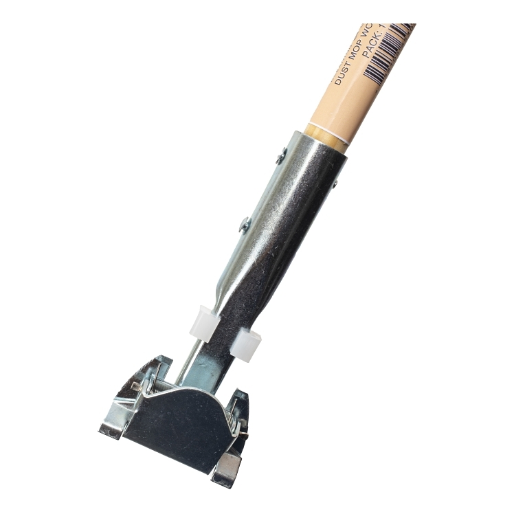 MONOGRAM WOOD SWIVEL CLIP 60 INCH DUST MOP HANDLE