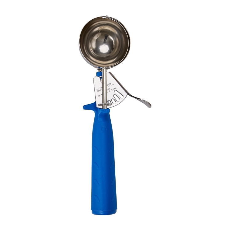 Superior Products Disher Lever 2oz Stainless Steel Blue #17