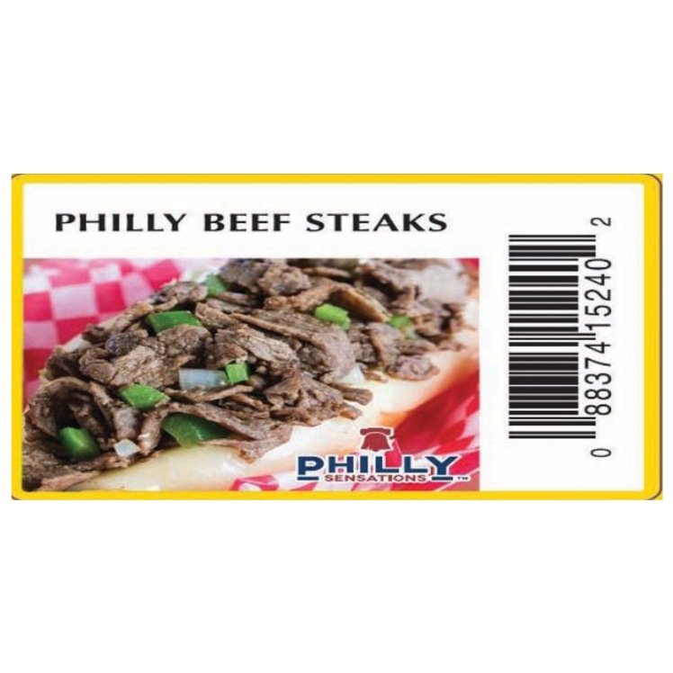 PHILLY SENSATIONS KINGS COMMAND PHILLY STYLE CHEESESTEAK BEEF PUCKS