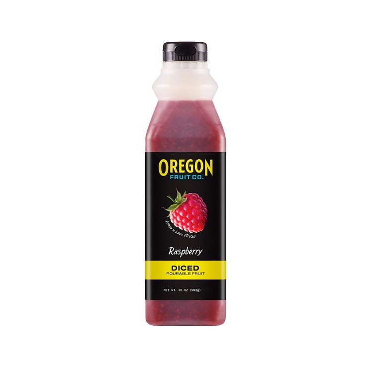 OREGON FRUIT CO. RASPBERRY DICED POURABLE FRUIT FROZEN