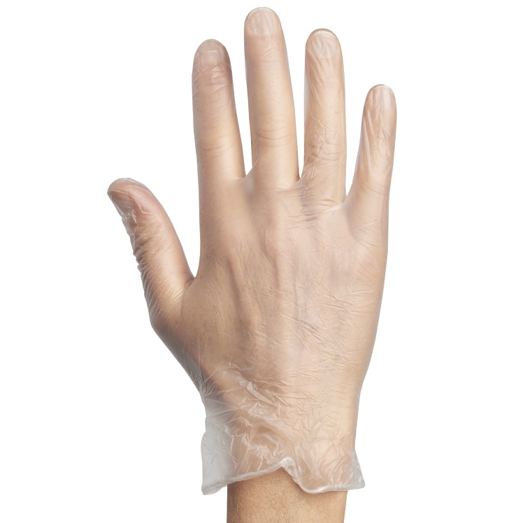 Monogram Vinyl Powder-Free Gloves Large Natural