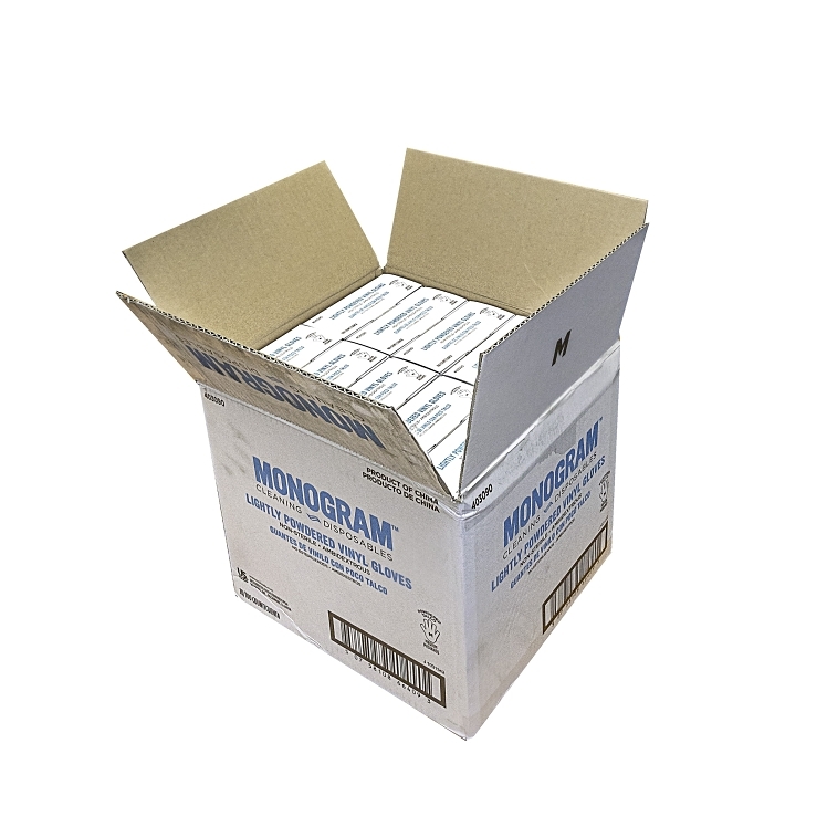 MONOGRAM GLOVE VINYL MEDIUM LIGHTLY POWDERED