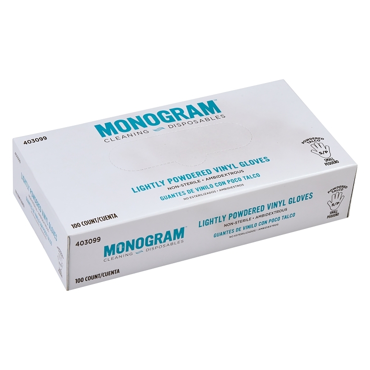 MONOGRAM POWDERED LIGHTLY SMALL LATEX GLOVES