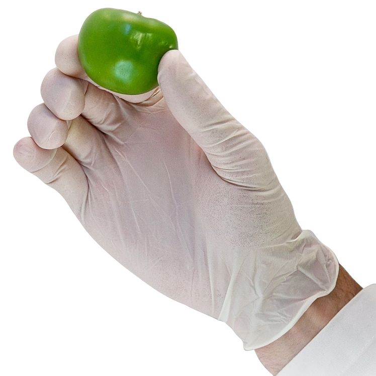 Monogram Latex Lightly Powder-Free Small Gloves Natural