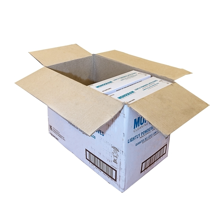 MONOGRAM GLOVE, LATEX LARGE POWDERED